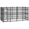 Outdoor Dog Kennel Steel 79.3 ft��