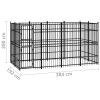 Outdoor Dog Kennel Steel 79.3 ft��