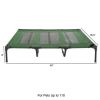 Elevated Dog Bed ��� Indoor/Outdoor Dog Cot or Puppy Bed for Pets up to 110lbs by Petmaker (Green)