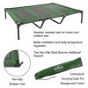 Elevated Dog Bed ��� Indoor/Outdoor Dog Cot or Puppy Bed for Pets up to 110lbs by Petmaker (Green)