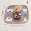 Warming Pet Pad Cartoon Paw Print  Warm Bed Plush Sleeping Pad For Small Puppy Dogs Kitten