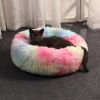 Soft Dog Bed Sleeping Plush Mat Cushion  Colorful Fluffy Warm Comfortable Pet Bed